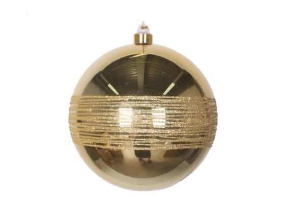 8" Glitter Shiny Ball Ornament