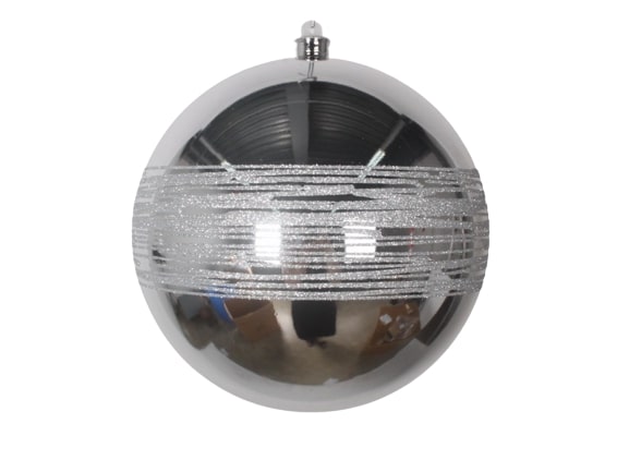 8" Glitter Shiny Ball Ornament