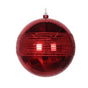 4" Red Glitter Shiny Ball Ornament