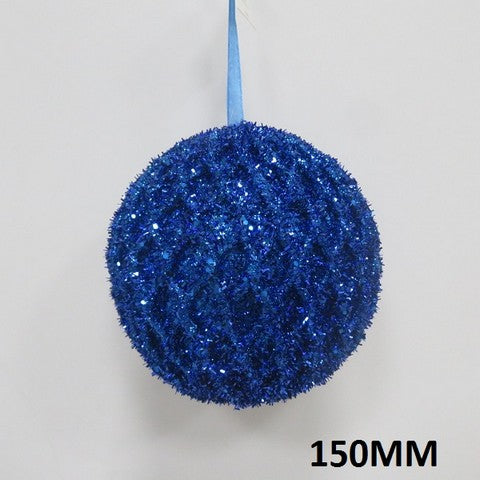 6" Glitter Net Ball Ornament