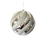 10" Spiral Shiny Ball Ornament