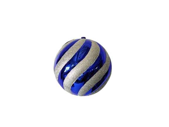 250MM Shiny Spiral Ball Ornament