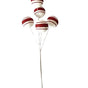 24" Red & White Candy Ball Pick