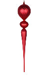 25" Matte Glitter Finial Ornament