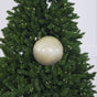 12" Champagne Glitter Ball Ornament