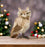 12" Ivory Gold Glitter Owl