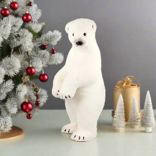 21" White Standing Polar Bear