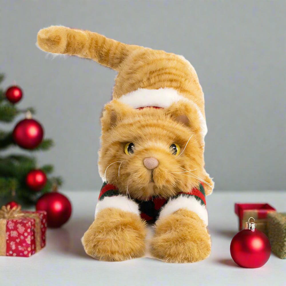 7" Golden Yellow Tabby Cat