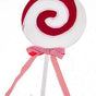 19" Red & White Lollipop With Bow