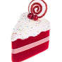 6" Red Cake With Sprinkle Ornament