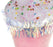 5" Pink Cupcake With Sprinkle Ornament