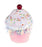 5" Pink Cupcake With Sprinkle Ornament