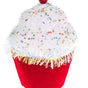 7" Red Cupcake With Sprinkles Ornament