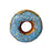 5" Blue Donut With Sprinkles Ornament