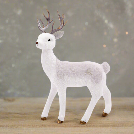 20" Grey Elegant Standing Deer