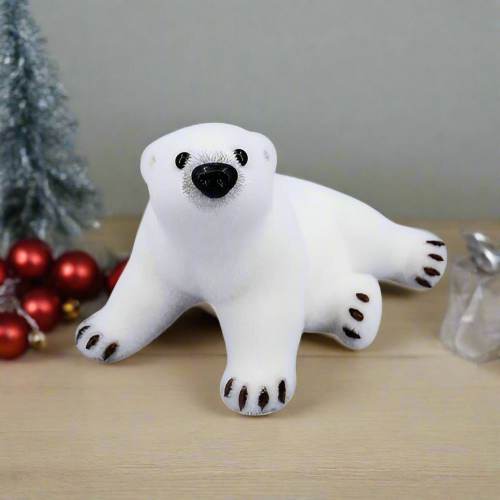 8" Polar Bear Laying Down