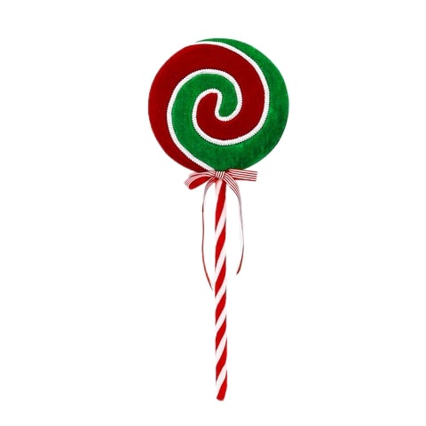 25" Red & Green Lollipop