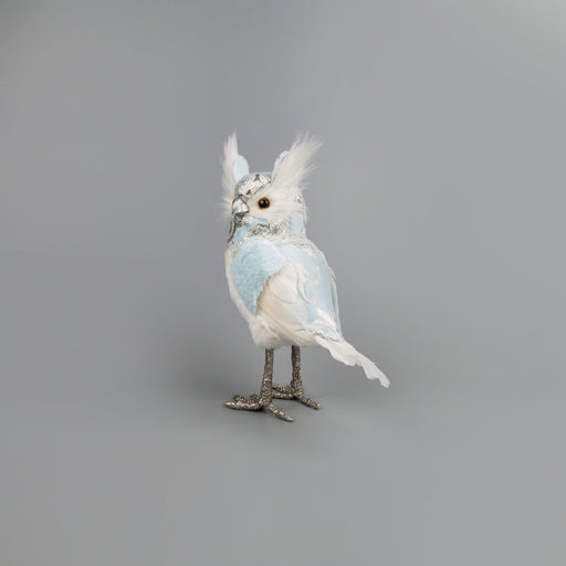 7" Arctic Blue & White Owl