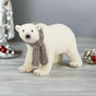 2.5 FT Polar Bear With Scarf