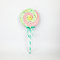 23" Pink & Green Swirl Lollipop Pick