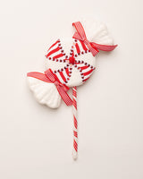 16" Red And White Stripes Candy Pick