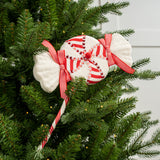 16" Red And White Stripes Candy Pick