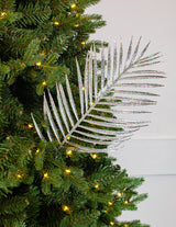 24" Glitter Palm Leaf Stem