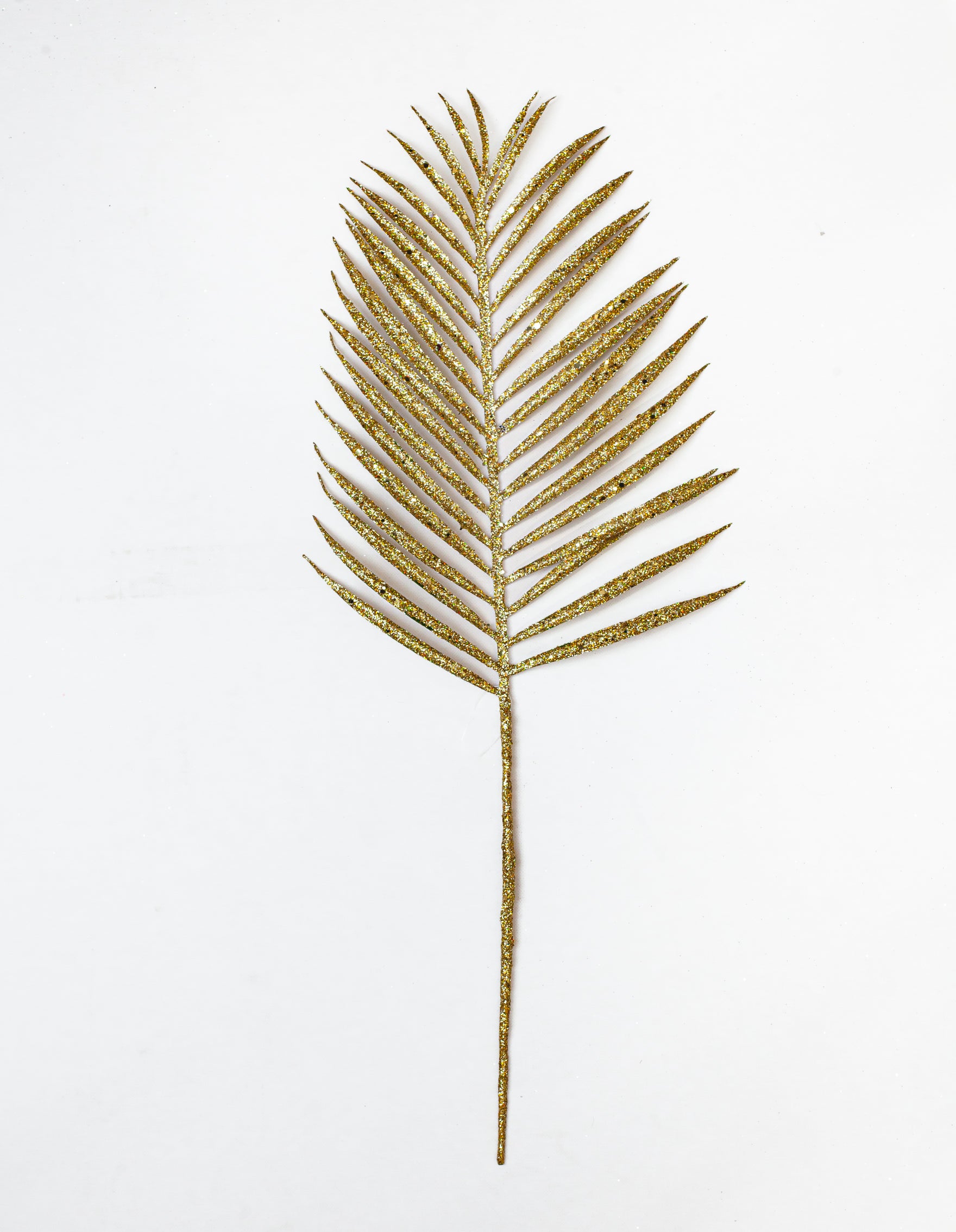 24" Glitter Palm Leaf Stem