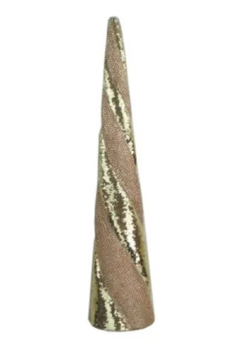 21" Rose Gold Sequin Tree Cone