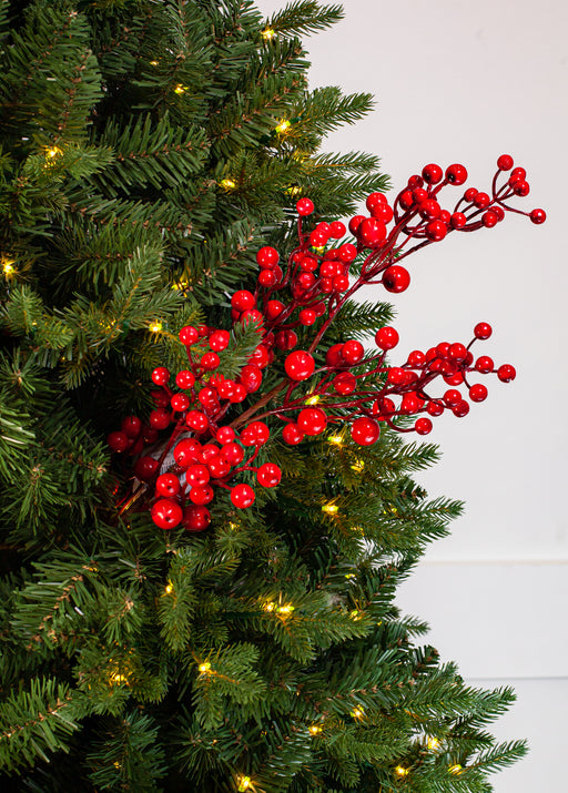 29" Red Berries Branch