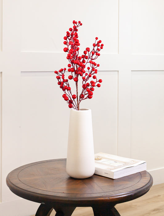 29" Red Berries Branch