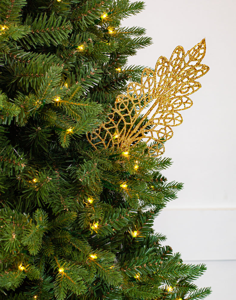 21" Gold Fern Leaf Pick
