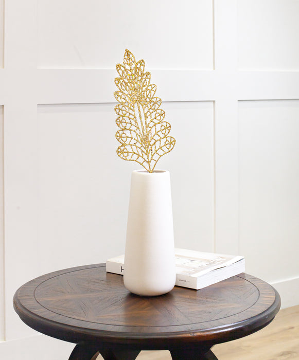 21" Gold Fern Leaf Pick