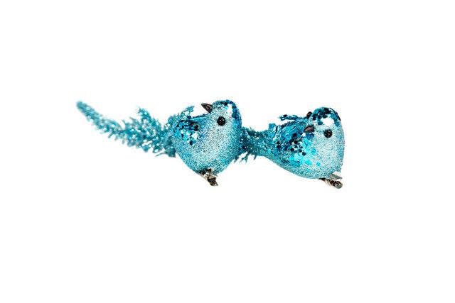 9" Birds With Clip 2PK