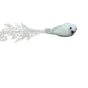 12" White Long Tail Bird With Clip