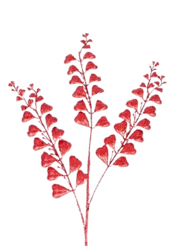 32" Red Leaf Branch