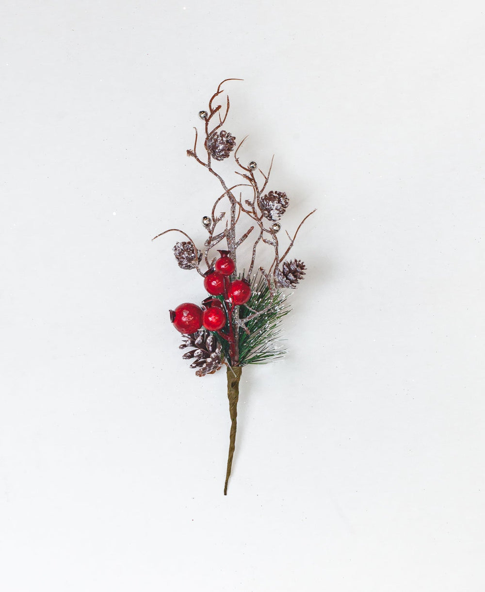 11" Pine With Berry Pick