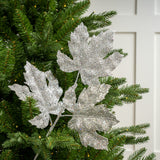 20" Glitter Leaf Pick