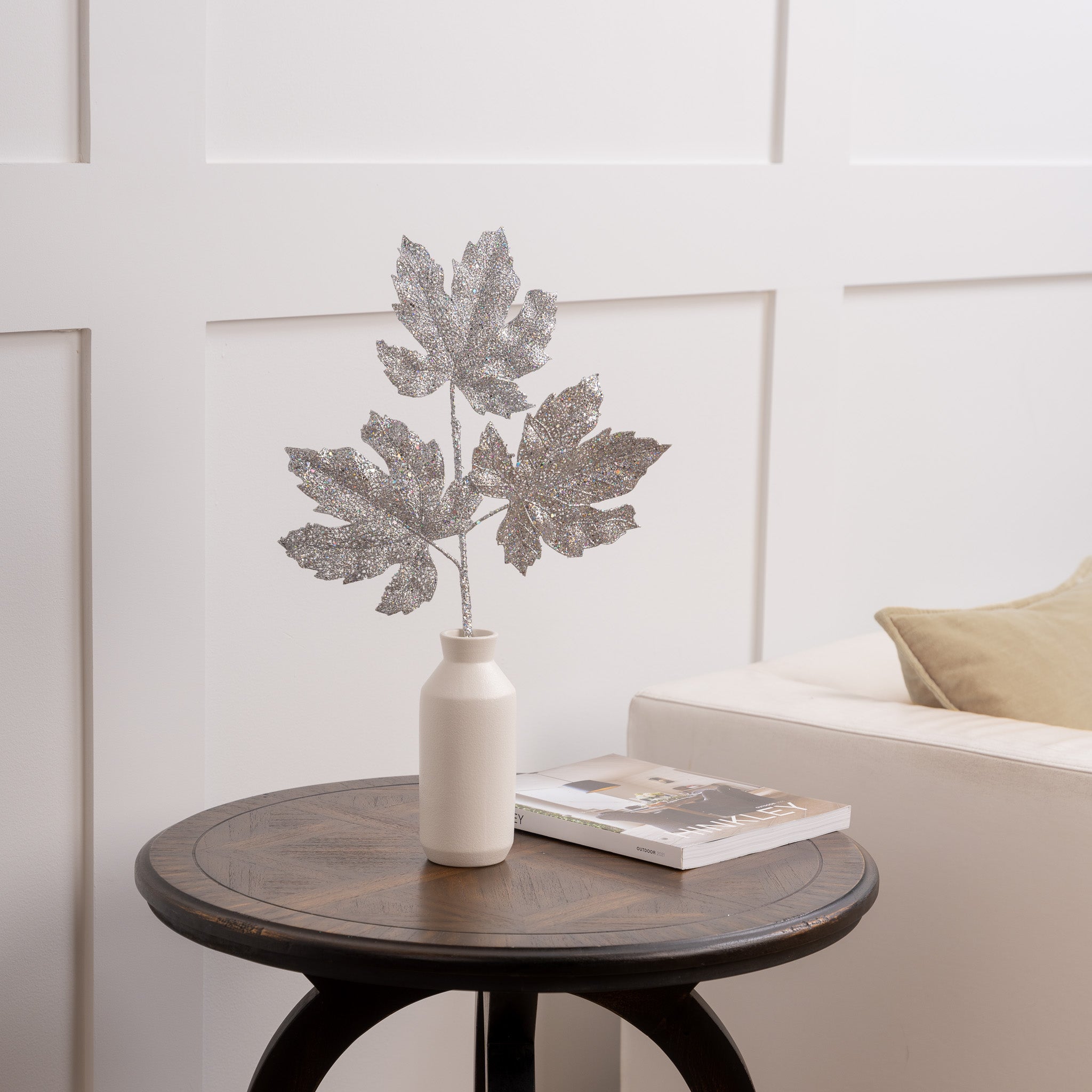 20" Glitter Leaf Pick