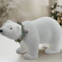 22" Polar Bear With Pine Wreath