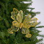8" Gold Glitter Butterfly