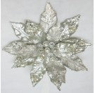 10" Poinsettia Clip