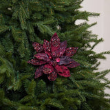 10" Poinsettia Clip