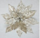 10" Poinsettia Clip
