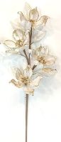 32" Velvet Magnolia Flower Spray