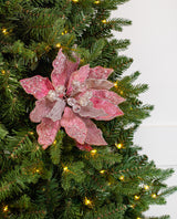 18" Icy Poinsettia Stem