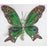 7" Emerald Butterfly Clip with Mutil Color Jewels