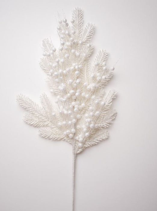 31" White Berry Snow Branch