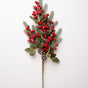 29" Red Berry With Pinecones & Leaves Pick