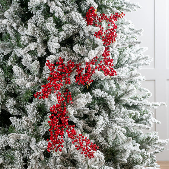 4 FT Red Berry Garland